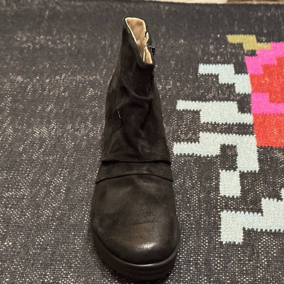 MIZ MOOZ Zane Platform Wedge Suede Leather Bootie, Black, EU 40 - Picture 4 of 17